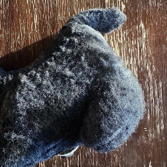 Vintage RADIO SHACK Black Furry Poodle Transistor AM Radio 9V Not Working Parts - Picture 3 of 10